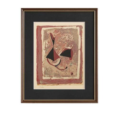 骑士先生法式复古客厅装饰画抽象中古风桌面摆画艺术家玄关挂画