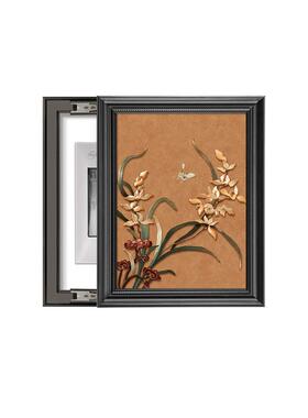 法式复古高级感入户电表箱花卉装饰画开关电闸箱遮挡靠墙新款挂画