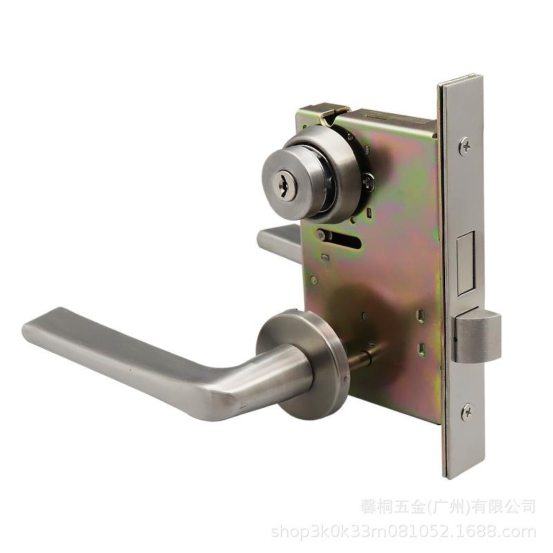 代替日本MIWA门锁不锈钢分体执手锁钢质防火教室门适用现代简约