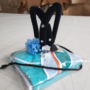 醉春风原版头饰道具女古典舞蹈假发扇子舞艺考独舞表演发包发饰