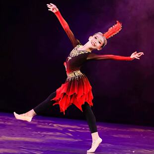 儿童铃铛舞蹈演出服儿童新疆维吾尔族服古丽古丽手鼓舞女童民族服