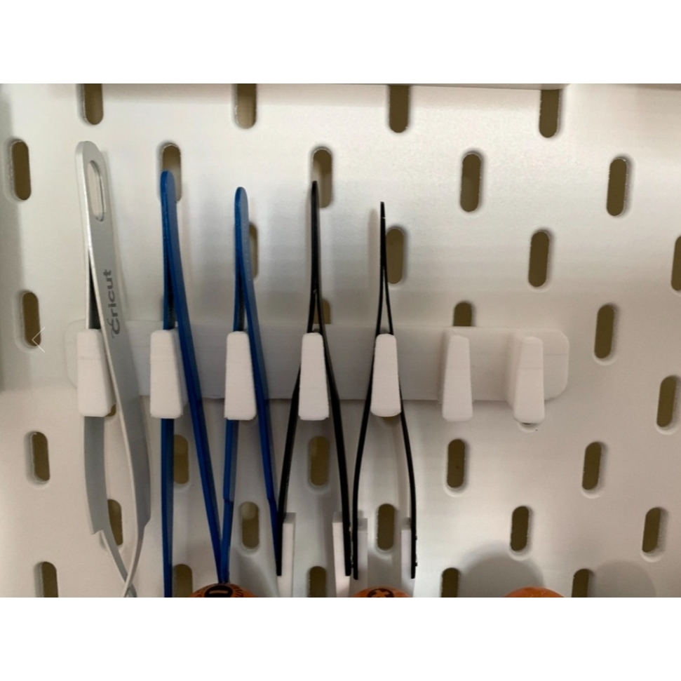 适用宜家SKADIS 斯考迪斯 宜家洞洞板配件 7把镊子架