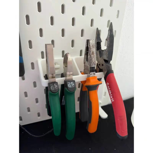 适用宜家五金少女圆孔洞洞板配件免打孔通用-四把钳子支架