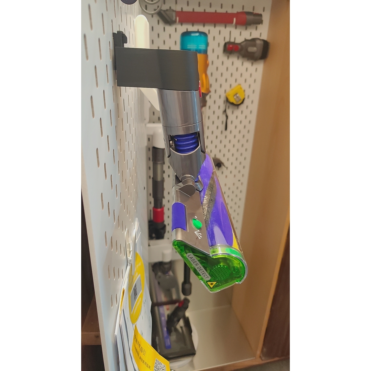 适用宜家SKADIS 斯考迪斯 宜家洞洞板配件 戴森v12slim吸尘器支架