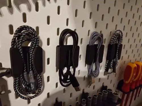 适用宜家SKADIS 斯考迪斯 宜家洞洞板配件 数据线收纳盒