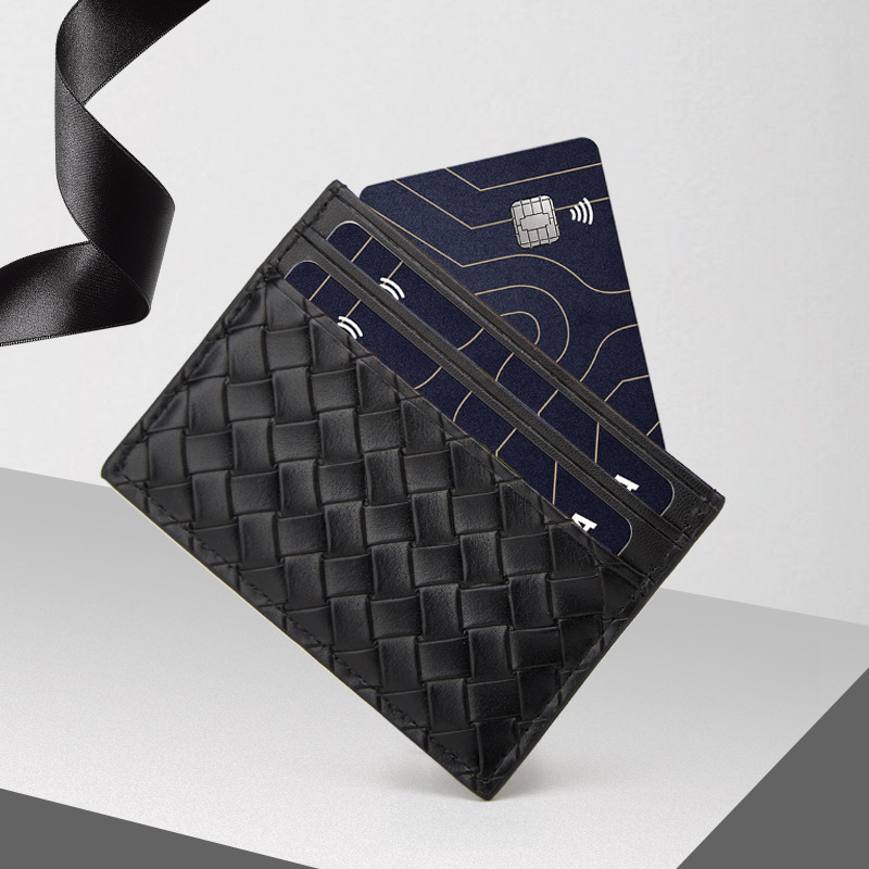 超薄编织卡包男女通用多卡位小巧卡套迷你防消磁卡夹卡片信用卡