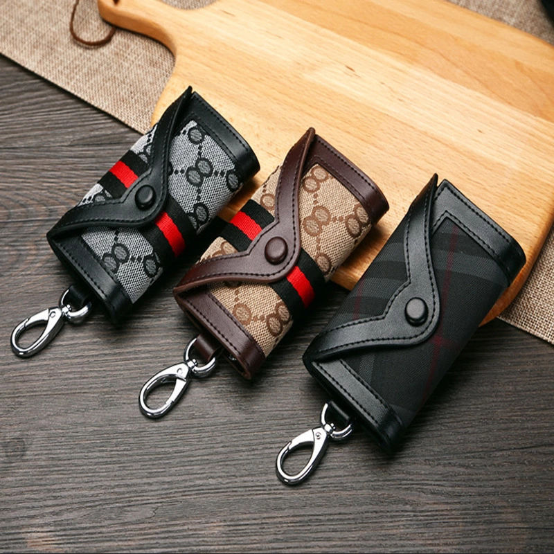 欧美钥匙包男士韩版迷你女士家用锁匙扣大容量拉链车钥匙