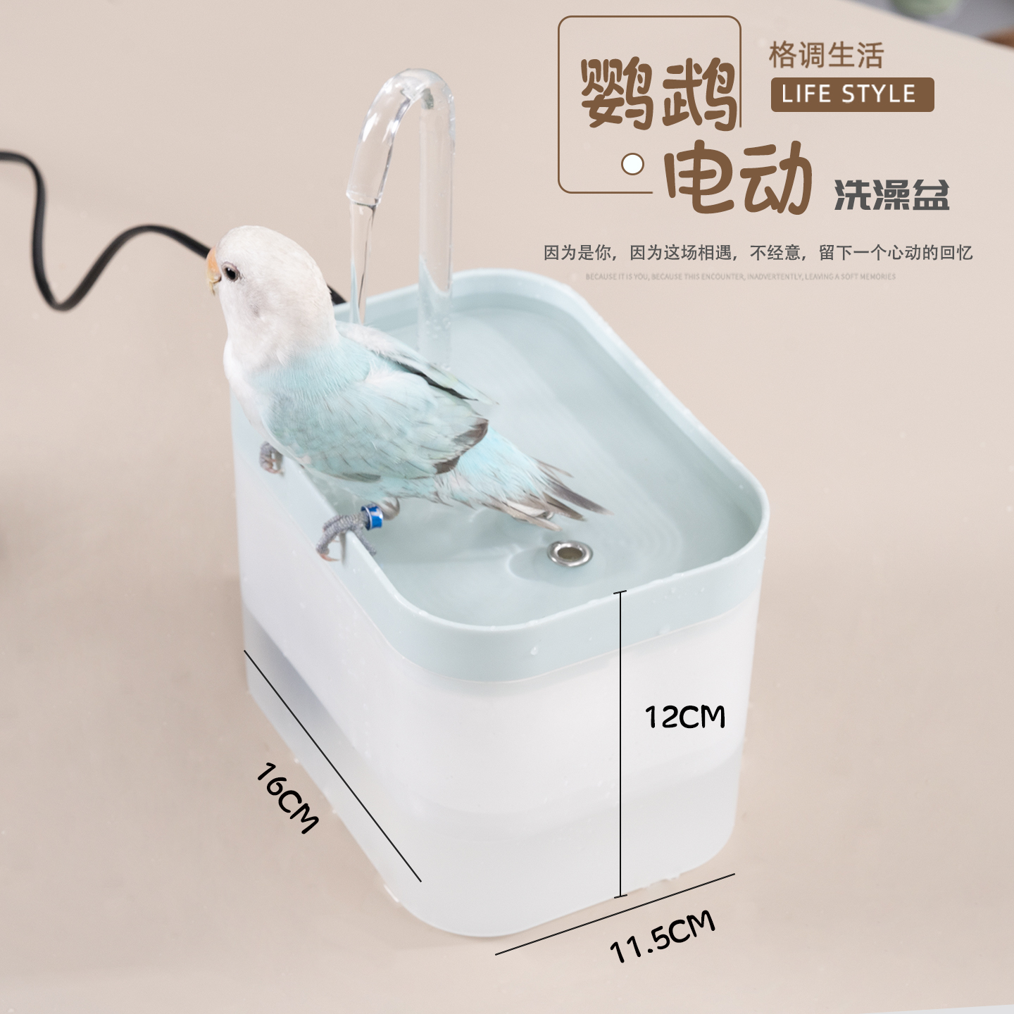 鸟用洗澡盒/器