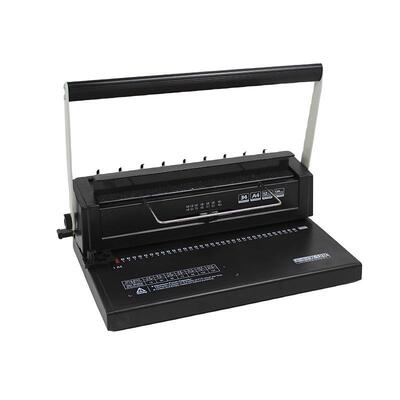 W12M铁圈YO双线圈装订机34孔A4画册办公文件菜单标书打孔机活页本