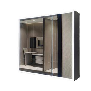 挂墙式镜柜铝合金美妆智能浴室防潮镜到顶卫生间收纳一体镜箱非标