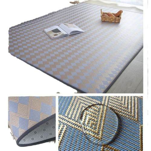 夏季日式榻榻米垫夏季凉席地毯家用藤席凉垫客厅卧室阳台藤编地垫