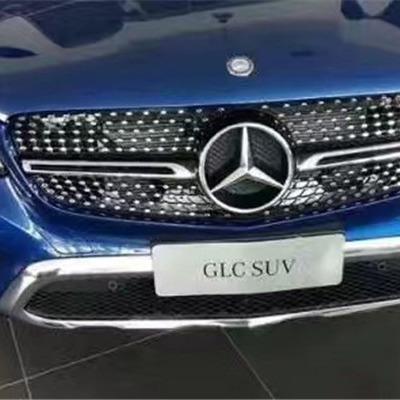 中网适用于奔驰GLC改装满天星中网GT前格栅X253砖石竖格竖条
