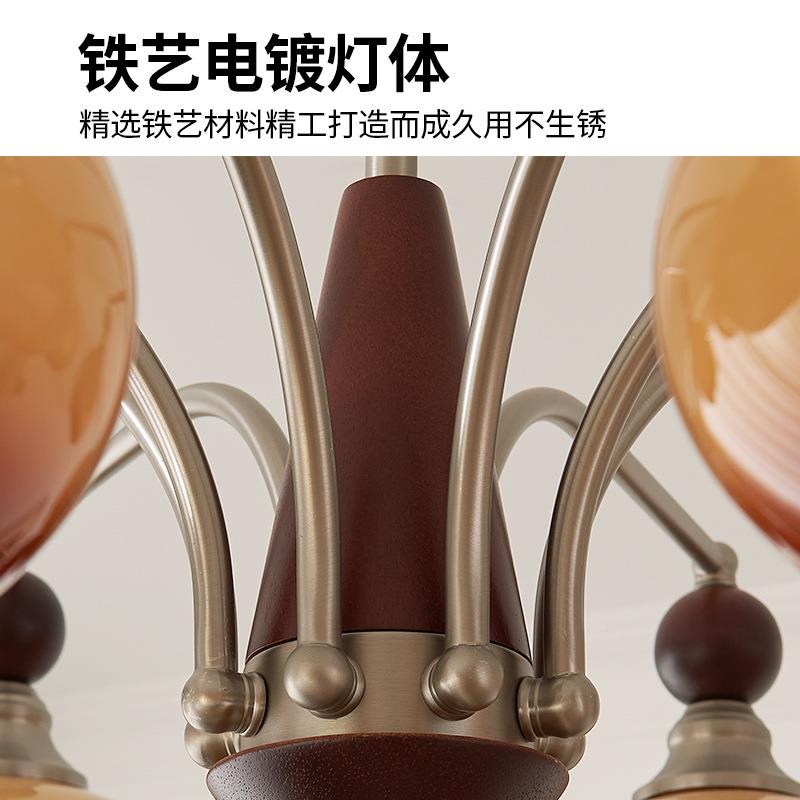 中古风创复柿意子吊灯客厅主灯法式古餐E厅卧室73636房间灯中山LD