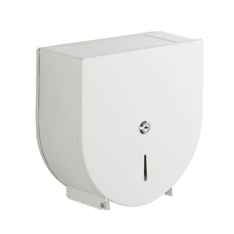 不锈钢304大盘卷纸盒酒店厕所壁挂式擦手纸盒卫生间防水纸巾盒