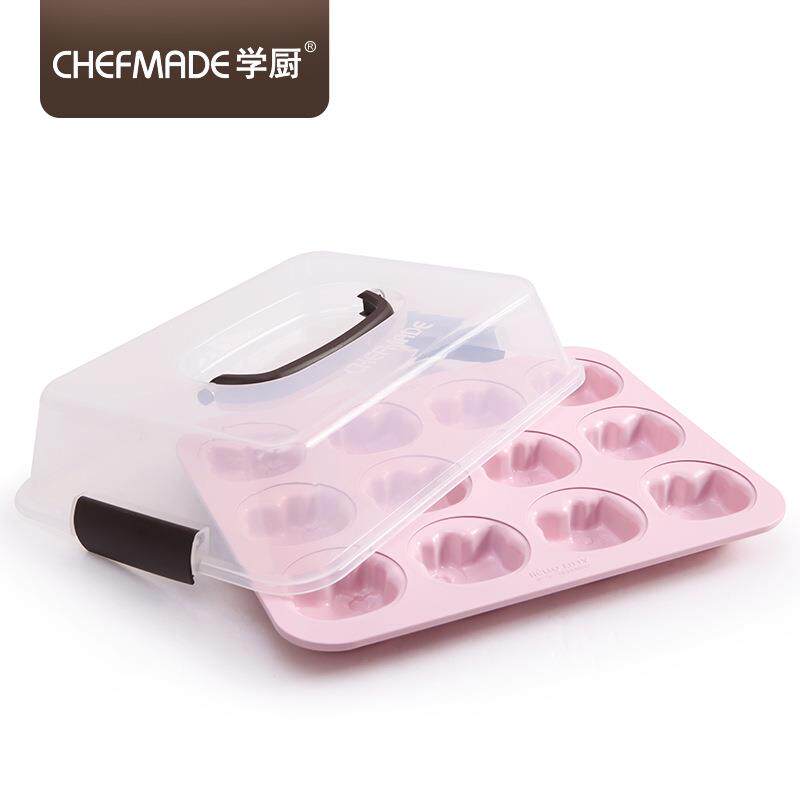 12连模马芬卡通纸杯甜甜圈小蛋糕模具6连模家用烤盘烘焙工具