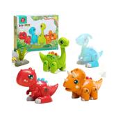 六一礼物仿真动物模型霸王龙翼龙男孩恐龙磁力玩具拼装 恐龙礼盒