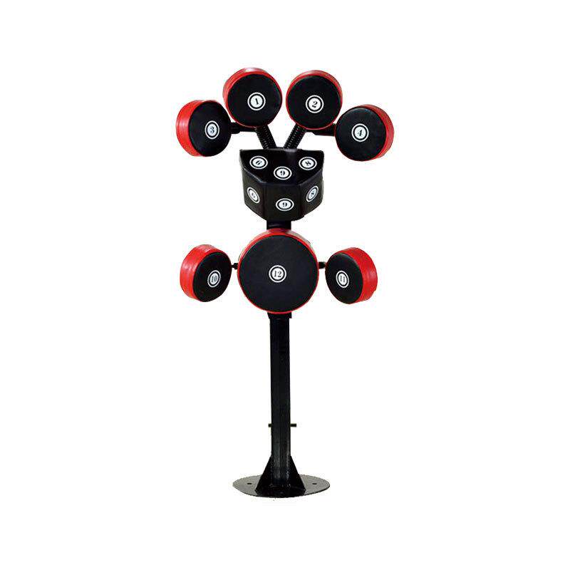 厂家供应立式拳击靶健身房搏击器械多款功能拳击架多靶位脚靶