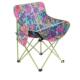 时尚 复古花卉可折叠露营椅家用户外用月亮椅户外钓鱼马扎休闲椅子