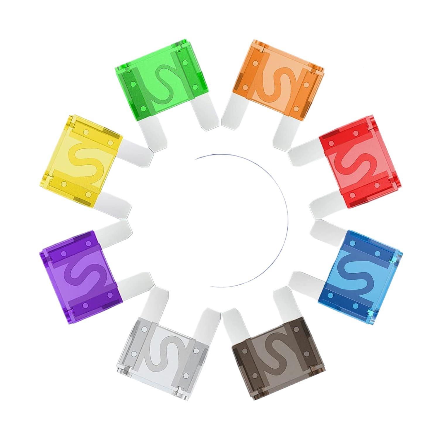 34PCS装0A-002A/锌制汽车电盒路保护插片式保783险丝套1件