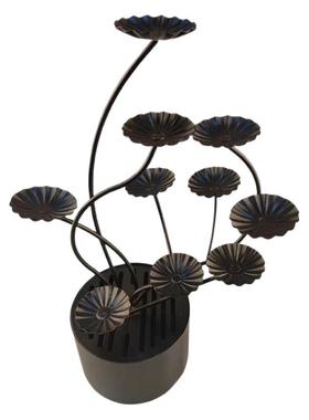 创意中式干冰花架树酒店会所酒吧摆盘好看的荔枝虾球甜品组合餐具