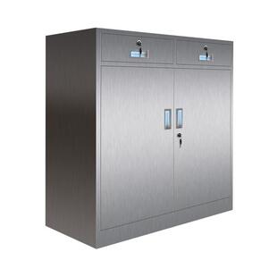 304不锈钢工具柜201不锈钢床头柜带抽屉二斗下节小矮柜办公文件柜