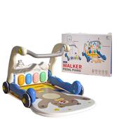 婴幼儿宝宝脚踏钢琴多功能健身架音乐玩具二合一学步车手推车