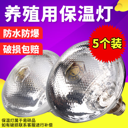 仔猪保温灯养殖场专用小鸡育雏养殖保温灯保暖灯加热取暖灯泡烤灯