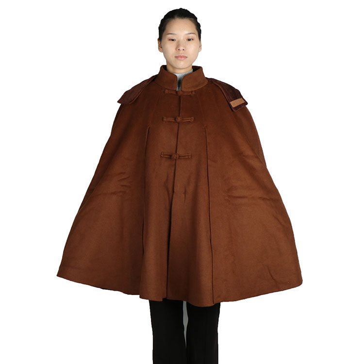 新僧服羊绒打坐禅修斗篷披风冬季加绒加厚保暖东北僧人披风居士披