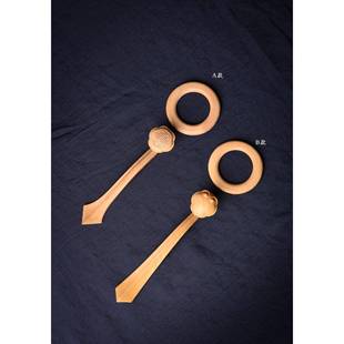 新款僧服用品木质钩环扣环衣扣僧衣加长黄杨木如意扣搭祖衣袈裟扣