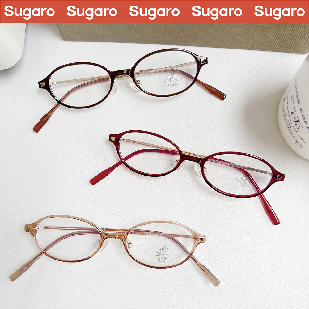 书呆子tr90椭圆框眼镜女可配度数