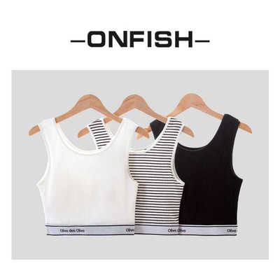 原单olive运动美背简约百搭背心