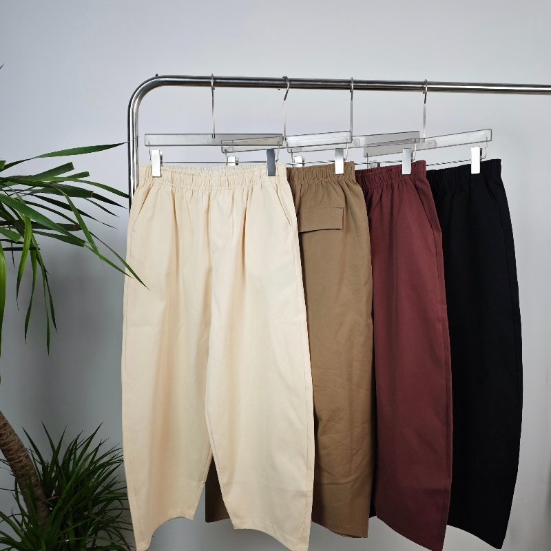 豌豆松紧腰气球款镰刀裤现货宽松显瘦连腰裤意大利进口面料BB776,女装/女士精品,休闲裤,淘宝优惠券,粉丝福利购,淘宝优惠卷