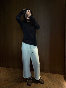 女宽松显瘦休闲百搭长裤 W松紧腰抽绳休闲裤 FV001 外贸单R 2026新款