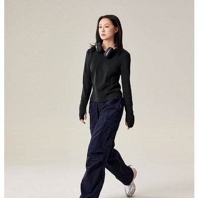 2025新款灰色女士修身打底衫