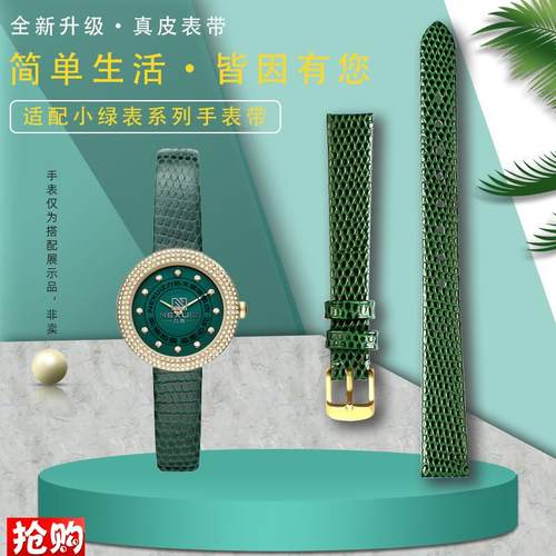女小号真b皮表带适配阿玛尼ROSA飞亚达DW小绿表复古手表带10mm12m