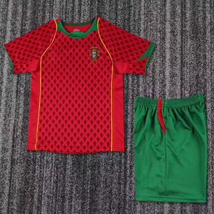 04 Children's jersey  Portugal retro jersey Ronaldo kids kit