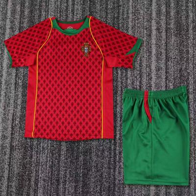04 Children's jersey  Portugal retro jersey Ronaldo kids kit