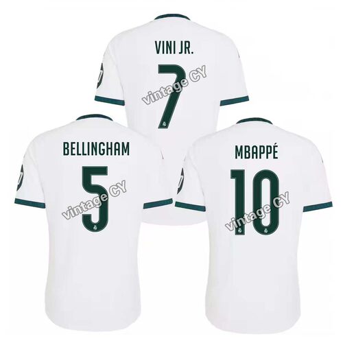 2026-27 Real Madrid home away MBAPPE VINI JR jersey