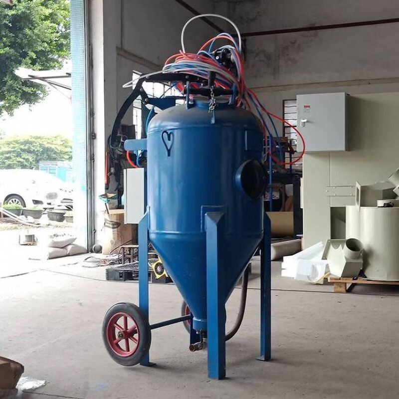 喷砂机除锈移动小型高压气动喷沙机钢结构车船吊塔雕刻翻新打砂机