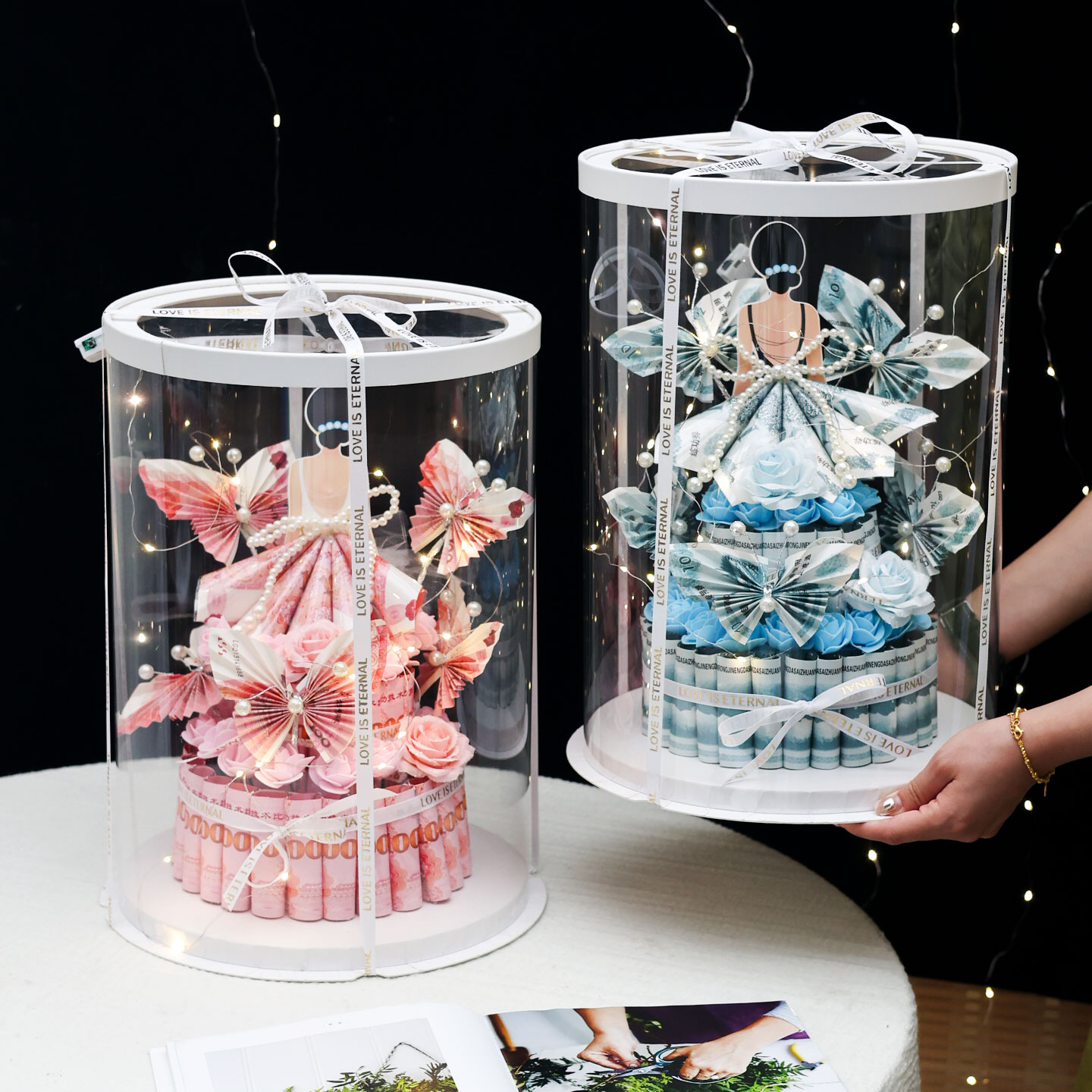 生日纪念日礼物手工diy自制材料公主裙透明礼盒仪式感送女朋友