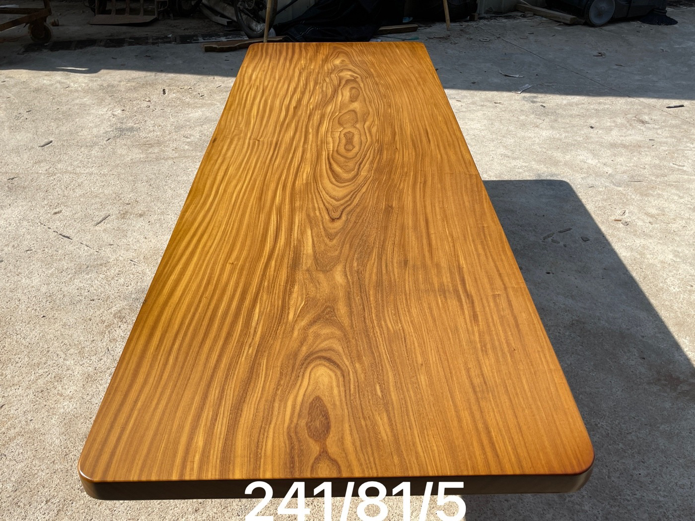 【选板专拍】非洲柚木大美木豆原木大板桌241*81*5cm+桌腿+条凳
