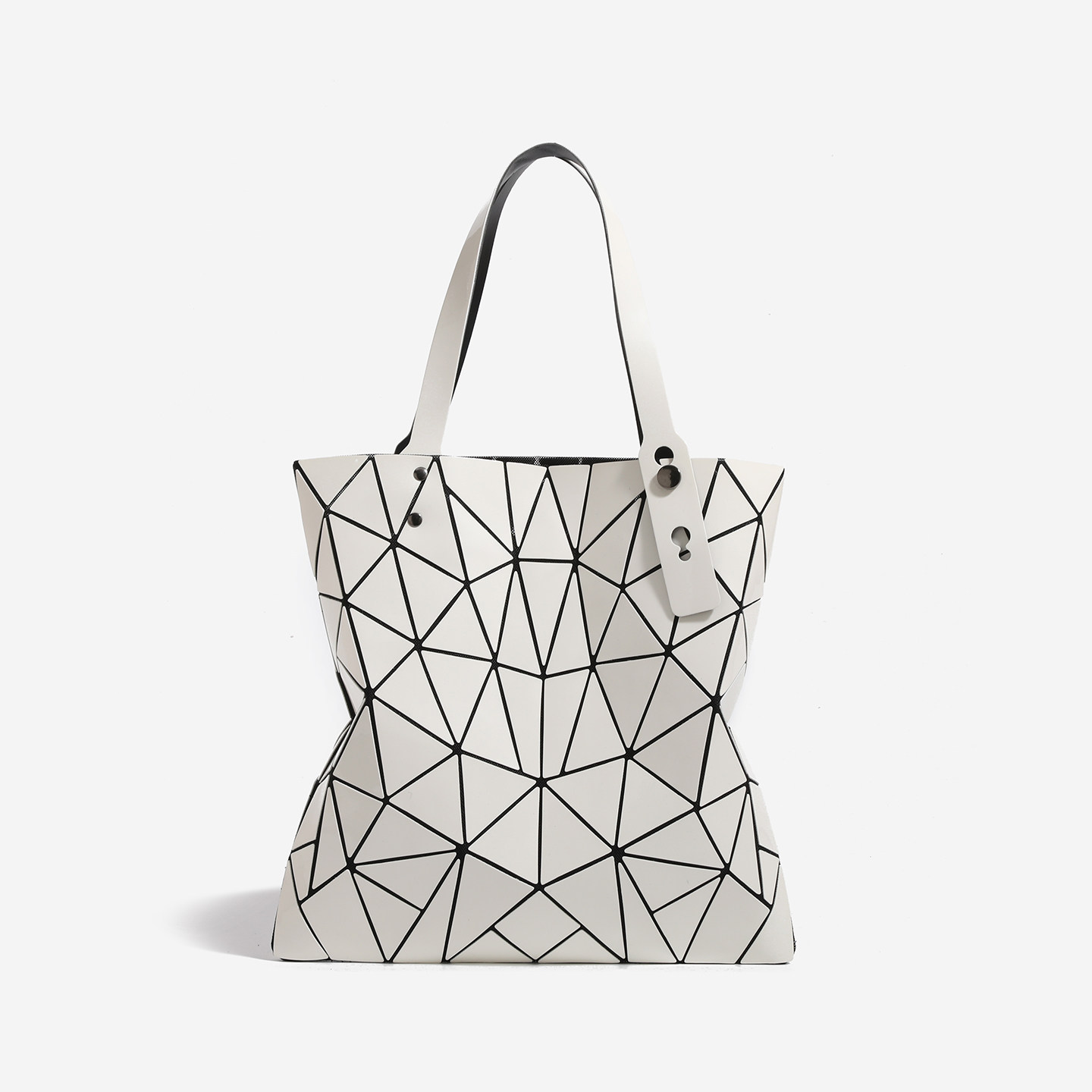 香港バッグ2026新款时尚几何菱格包包女单肩手提通勤托特包购物袋