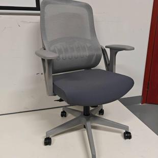 高靠背带枕头靠腰舒服网布转椅透气久坐不累椅子办公椅职员椅
