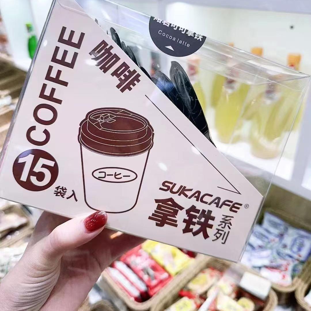苏卡咖啡海盐芝士波本香草熔岩可可牛乳生椰燕麦拿铁咖啡25g*15袋