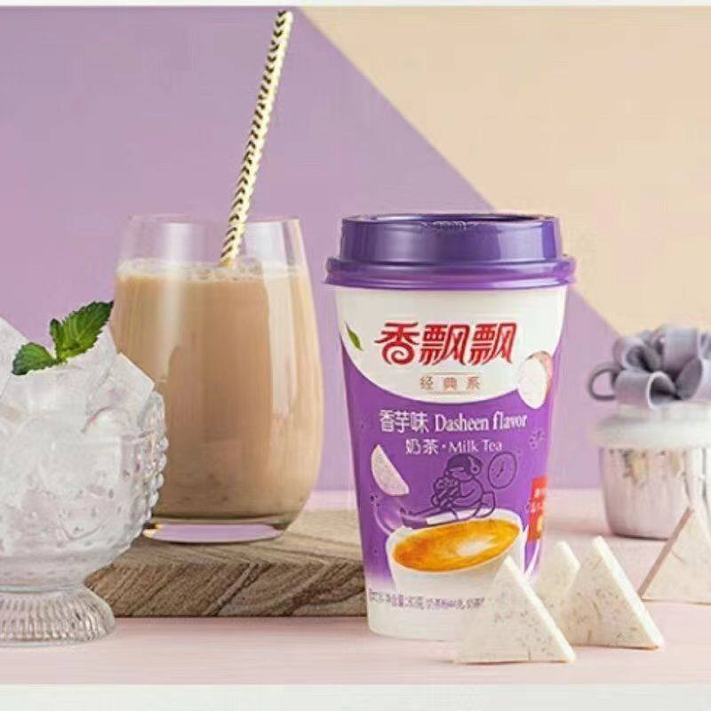 香飘飘奶茶80g*30杯装原味麦香香芋草莓多口味饮料速溶奶茶粉整箱