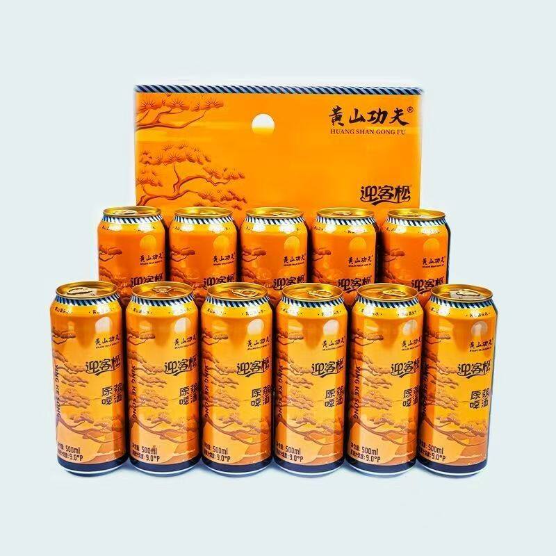 黄山功夫苦荞原浆啤酒500ml*12罐