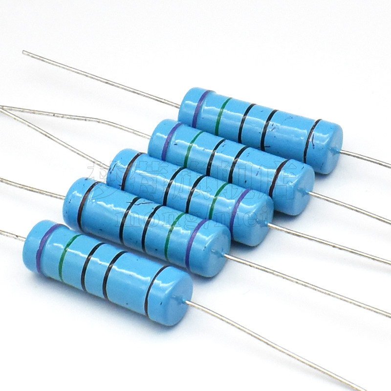 5W金属膜电阻1% 0.3 0.33R 0.36 0.39欧 0.47 0.5 0.56 0.62R欧姆