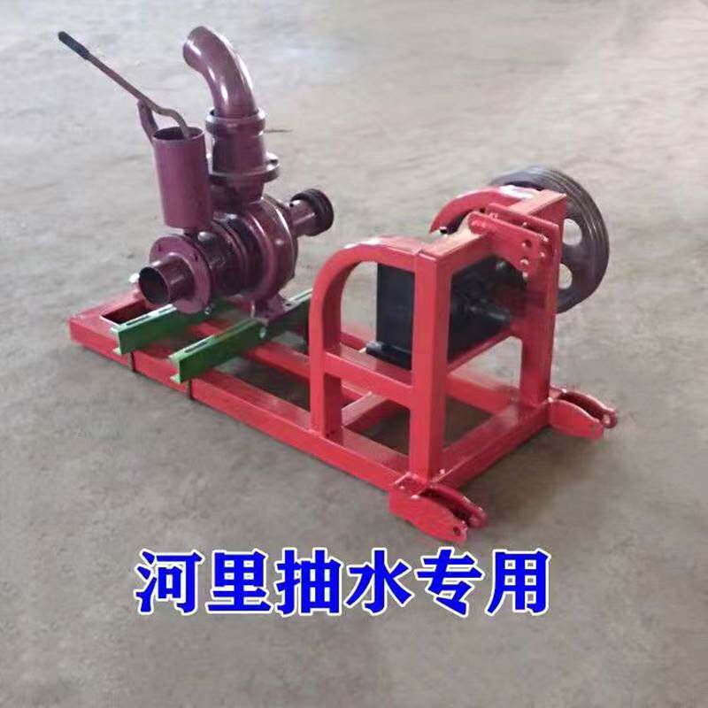 拖拉机带抽水泵农田灌溉离心式喷灌泵多功能发电机后输出带座架