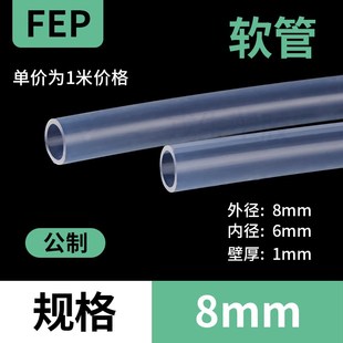 FEP气管接头PFA软管接头特氟龙透明管四分管防腐耐压耐强酸强碱