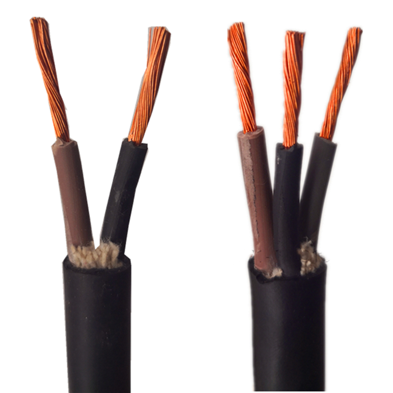 郑三厂YZ3芯1/1.5/2.5/4/6国标铜芯三相软电缆T线户外防水橡胶护